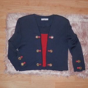 Vintage St John Nautical Theme Double Breast Coat